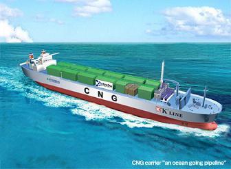 CNG ship at sea