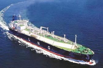 LNG tanker at sea